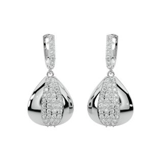 Amelia Round Diamond Earrings